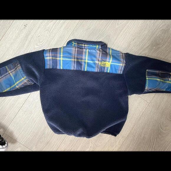 The North Face blue Fleece Jacket Infant Baby Boys 6-12 Months euc - Picture 3 of 4